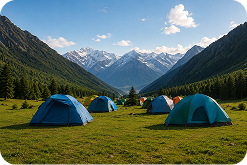 Campamento con necesidad de agua