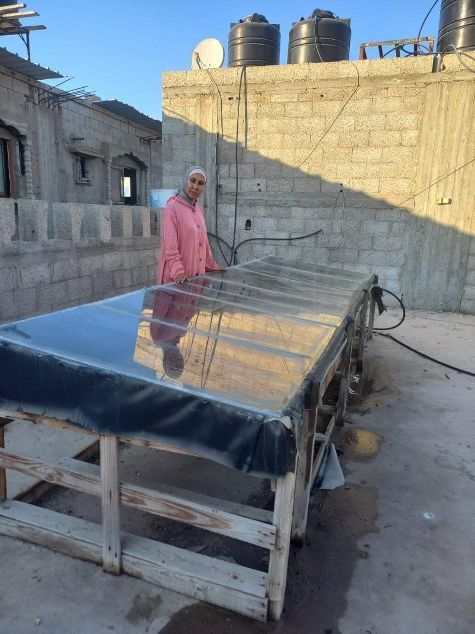 Comunidad beneficiada con agua limpia