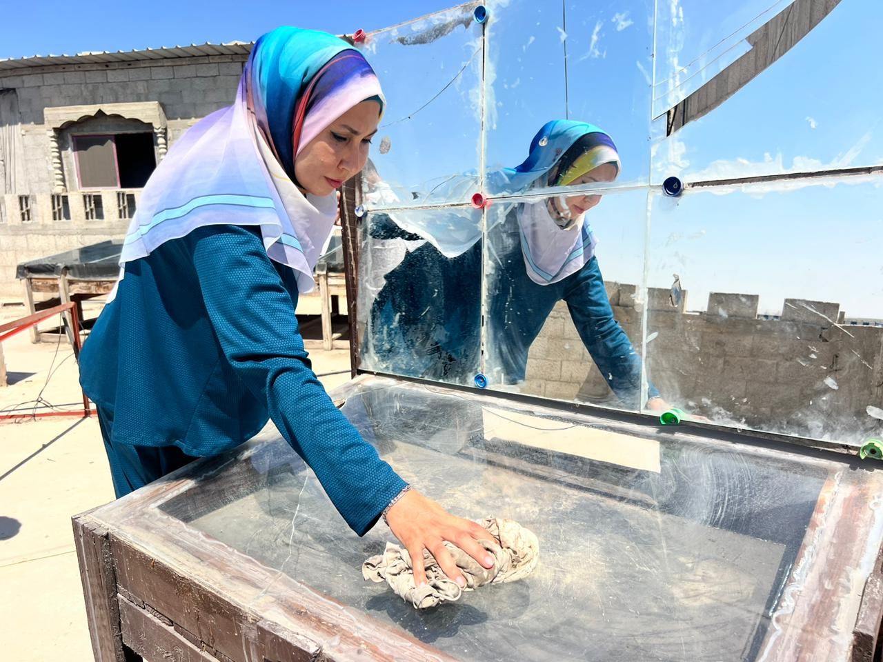 Enas Alghoul y su trabajo en Gaza